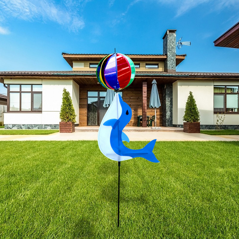 Krāsainas vējdzirnavu rotaļlietas Pinwheel vējdzirnavas Mājas dārza pagalma dekors āra dāvanas bērnu rotaļlietas biedēt putnus prom vēja griezējs