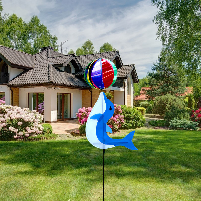 Värvilised tuuleveski mänguasjad Pinwheel Tuuleveski Kodu Aia õuekujundus Õues Kingitused Lastele Mänguasi Lindude hirmutamine Tuulevurr
