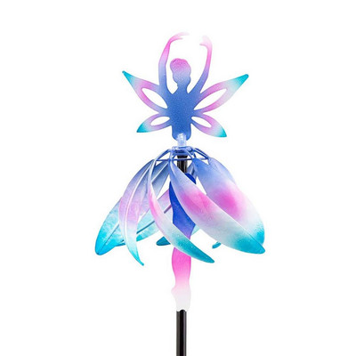 Πρωτοποριακό Whimsical Fairy Ballerina Wind Spinner Wind Spinner με πολύχρωμο βουρτσισμένο φινίρισμα & σταθερό ποντάρισμα στο TheBase