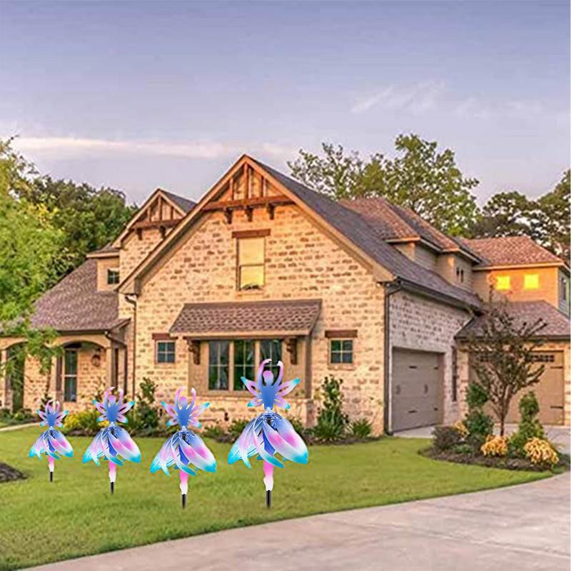 Πρωτοποριακό Whimsical Fairy Ballerina Wind Spinner Wind Spinner με πολύχρωμο βουρτσισμένο φινίρισμα & σταθερό ποντάρισμα στο TheBase