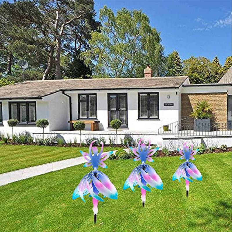 Πρωτοποριακό Whimsical Fairy Ballerina Wind Spinner Wind Spinner με πολύχρωμο βουρτσισμένο φινίρισμα & σταθερό ποντάρισμα στο TheBase