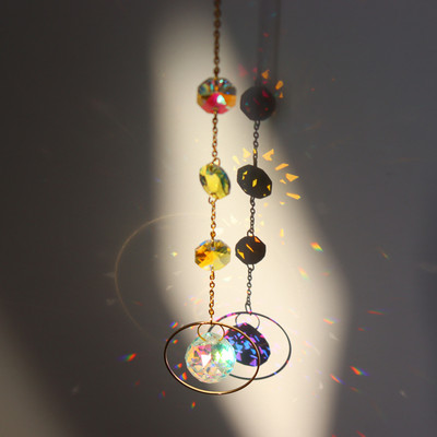 Εξαιρετικό Κρεμαστό στολίδι από ψεύτικο κρύσταλλο Εντυπωσιακό Moon Star Hanging Suncatchers Πολυέλαιος κρεμαστό μενταγιόν Δημιουργικό σχήμα