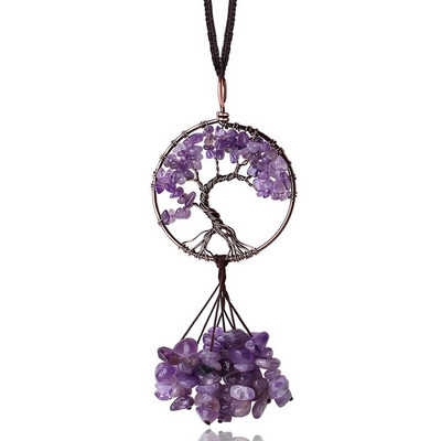 Életfa Napfogó Kristálygolyó Prizma Medál Szivárvány Készítő Lógó Napfogó Drágakövek Ablak Dísz Otthoni Kert Dekoráció