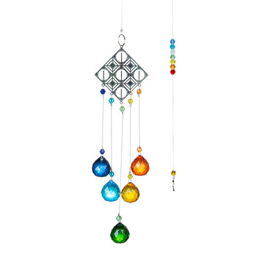 Κρυστάλλινο δέντρο της ζωής Suncatcher Πρίσμα Παράθυρο Rainbow Maker Moon Crystal Ball Pendant Sun Catcher Κρεμαστό στολίδι Διακόσμηση κήπου