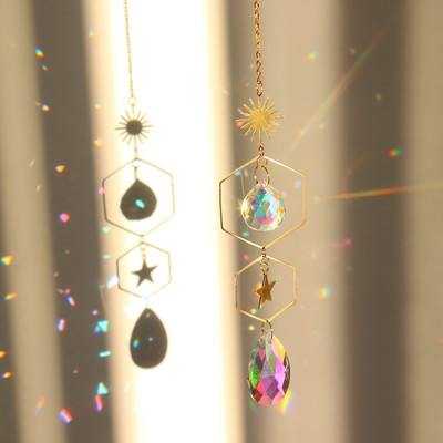 Hvatači sunca Kristalni zvončići Ukrasi Ljubavni dijamantni privjesak u obliku srca Viseći prozor Rukotvorina Vanjski vrt Auto Dekoracija doma