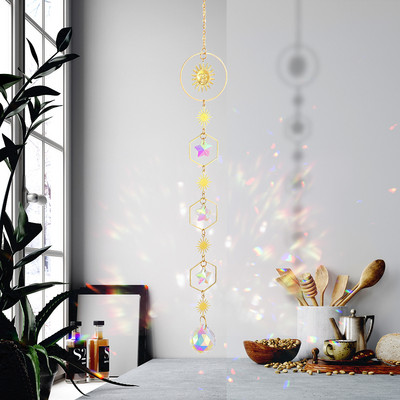 Hvatači sunca Kristalni zvončići Ukrasi Ljubavni dijamantni privjesak u obliku srca Viseći prozor Rukotvorina Vanjski vrt Auto Dekoracija doma