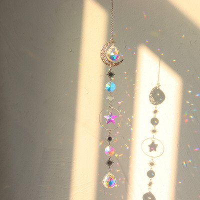 Hvatači sunca Kristalni zvončići Ukrasi Ljubavni dijamantni privjesak u obliku srca Viseći prozor Rukotvorina Vanjski vrt Auto Dekoracija doma