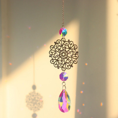 Hvatači sunca Kristalni zvončići Ukrasi Ljubavni dijamantni privjesak u obliku srca Viseći prozor Rukotvorina Vanjski vrt Auto Dekoracija doma