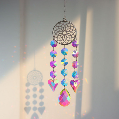 Hvatači sunca Kristalni zvončići Ukrasi Ljubavni dijamantni privjesak u obliku srca Viseći prozor Rukotvorina Vanjski vrt Auto Dekoracija doma