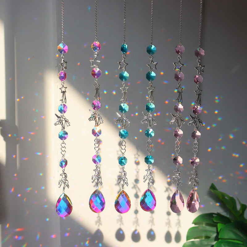 Hvatači sunca Kristalni zvončići Ukrasi Ljubavni dijamantni privjesak u obliku srca Viseći prozor Rukotvorina Vanjski vrt Auto Dekoracija doma