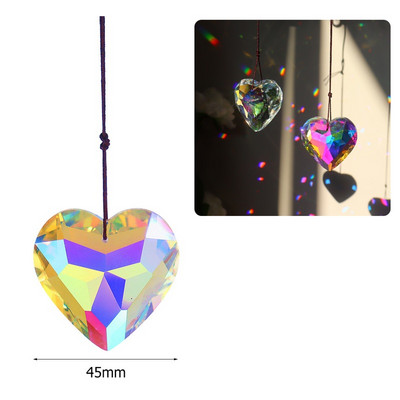 Sun Catchers Crystal Wind Chime Κρεμαστό Φως Catcher Moon Flower Rainbow Chaser Κρεμαστά Windchimes Διακόσμηση κήπου σπιτιού
