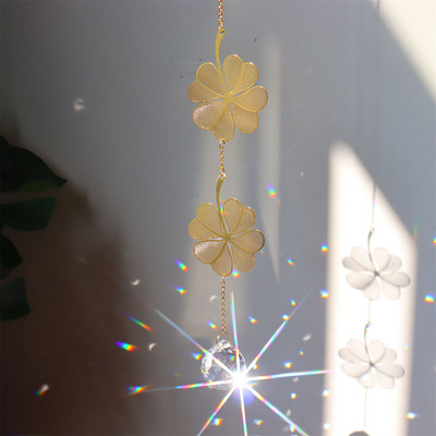 Sun Catchers Crystal Wind Chime Κρεμαστό Φως Catcher Moon Flower Rainbow Chaser Κρεμαστά Windchimes Διακόσμηση κήπου σπιτιού