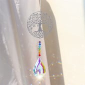 Kristalni hvatači sunca Dugine prizme Chaser Prozor Zvono vjetra Viseći privjesak Drvo života Šuplji dizajn Dekoracija kućnog vrta