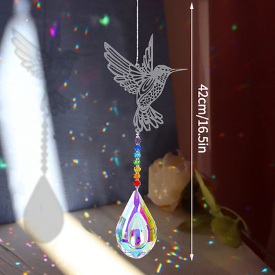 Kristalni hvatači sunca Dugine prizme Chaser Prozor Zvono vjetra Viseći privjesak Drvo života Šuplji dizajn Dekoracija kućnog vrta