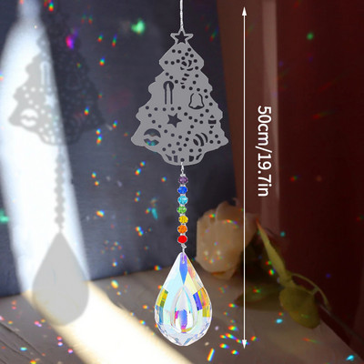 Kristalni hvatači sunca Dugine prizme Chaser Prozor Zvono vjetra Viseći privjesak Drvo života Šuplji dizajn Dekoracija kućnog vrta