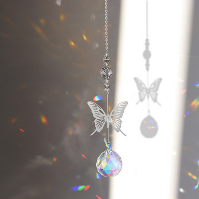 Crystal Wind Chimes Hvatači sunca Moon Sun Catcher Crystal Wind Chime Viseći hvatač sunca Prizma Vanjski Unutarnji vrtni ukras