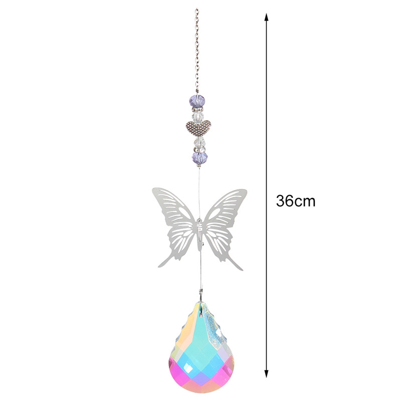 Crystal Wind Chimes Hvatači sunca Moon Sun Catcher Crystal Wind Chime Viseći hvatač sunca Prizma Vanjski Unutarnji vrtni ukras