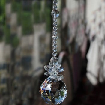 1PCS Crystal Rainbow Suncatcher Ball Prism Висяща фъншуй висулка Орнамент за прозорец 20 mm 30 mm 40 mm