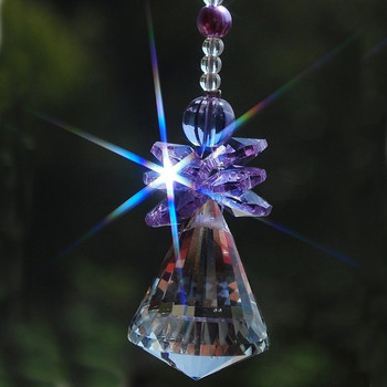 1 БР. 30 мм 40 мм висяща кристална чакра, ръчно изработена ангелска кристална топка Ловец на слънчеви лъчи висулка Орнамент за прозорец