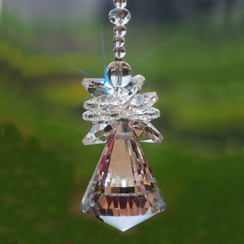 1 БР. 30 мм 40 мм висяща кристална чакра, ръчно изработена ангелска кристална топка Ловец на слънчеви лъчи висулка Орнамент за прозорец
