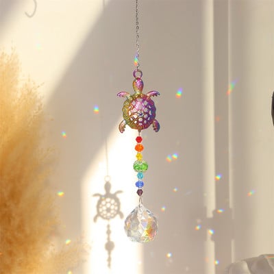 Suncatcher Crystal Rainbow Catcher Wind Chimes Viseći ukrasi Privjesak za prozore Uređenje doma Uređenje vrta Vanjski