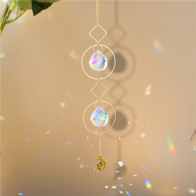 Angel Crystal Prisms Kabantys Rainbow Chaser Apšvietimo priedai langų Užuolaidoms Pakabukas Namų Sodas Automobilinė lempa
