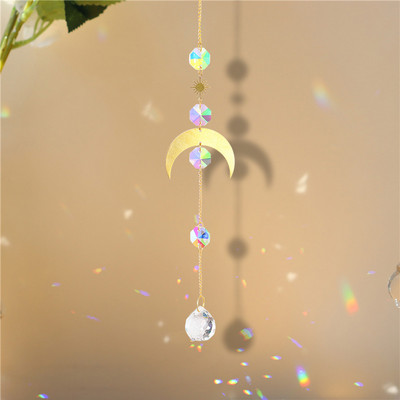 Angel Crystal Prisms Kabantys Rainbow Chaser Apšvietimo priedai langų Užuolaidoms Pakabukas Namų Sodas Automobilinė lempa