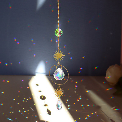 Angel Crystal Prisms Kabantys Rainbow Chaser Apšvietimo priedai langų Užuolaidoms Pakabukas Namų Sodas Automobilinė lempa