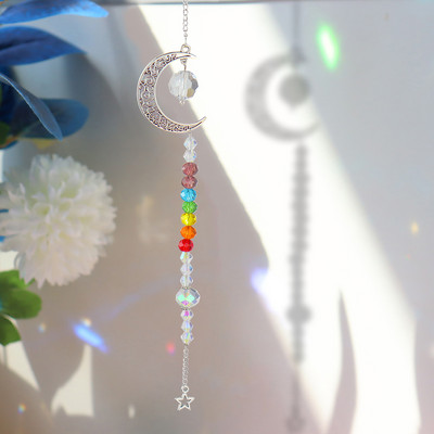 Angel Crystal Prisms Kabantys Rainbow Chaser Apšvietimo priedai langų Užuolaidoms Pakabukas Namų Sodas Automobilinė lempa