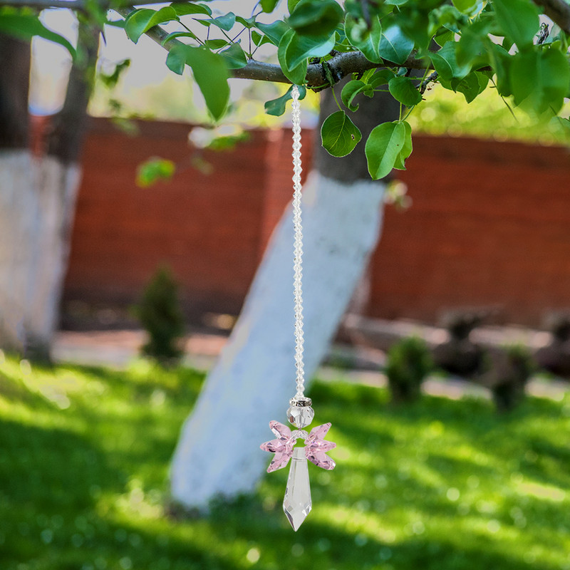 Angel Crystal Prisms Kabantys Rainbow Chaser Apšvietimo priedai langų Užuolaidoms Pakabukas Namų Sodas Automobilinė lempa