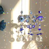 Metal Crystal Light Collection Κρεμαστό Κρεμαστό Αξεσουάρ αυτοκινήτου Κρεμαστό κρεμαστό κρύσταλλο Διακόσμηση παραθύρου Κρυστάλλινα κουδούνια ανέμου για το σαλόνι