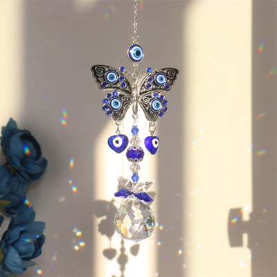 Metal Crystal Light Collection Κρεμαστό Κρεμαστό Αξεσουάρ αυτοκινήτου Κρεμαστό κρεμαστό κρύσταλλο Διακόσμηση παραθύρου Κρυστάλλινα κουδούνια ανέμου για το σαλόνι