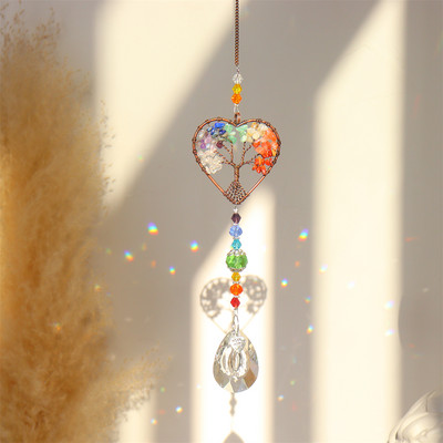 Metal Crystal Light Collection Κρεμαστό Κρεμαστό Αξεσουάρ αυτοκινήτου Κρεμαστό κρεμαστό κρύσταλλο Διακόσμηση παραθύρου Κρυστάλλινα κουδούνια ανέμου για το σαλόνι