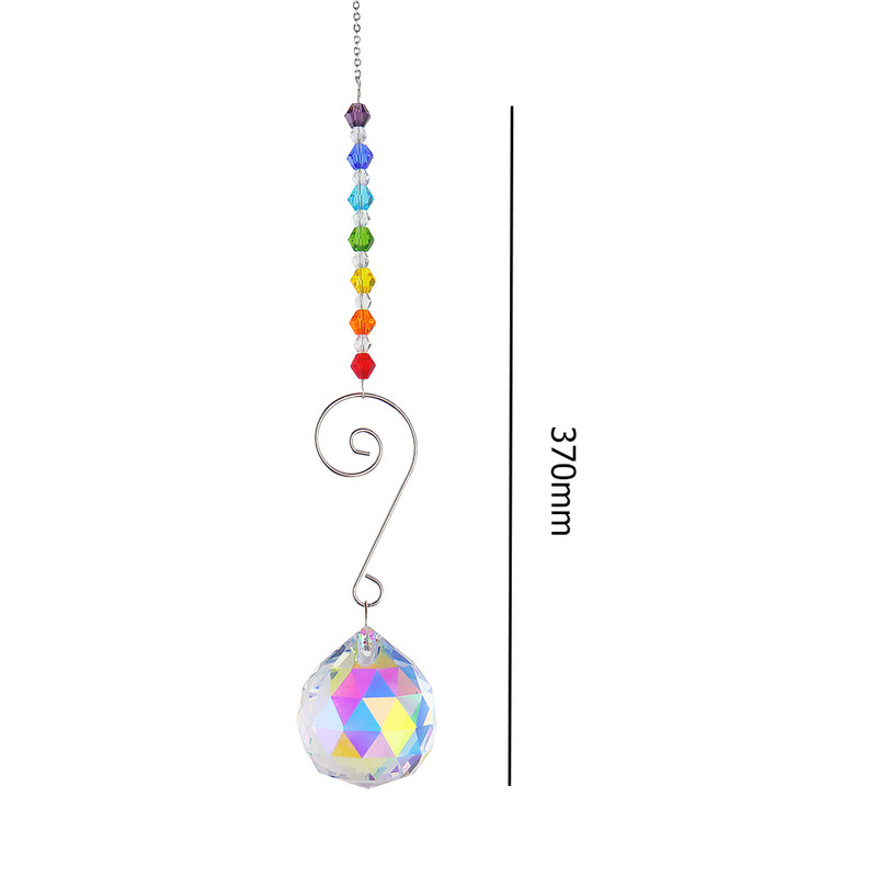 Crystal Prism Wind Chimes Διακοσμητικά κήπου Creative Rainbow Light Catcher Παράθυρο Διακόσμηση βεράντας Πολύχρωμες χάντρες για καλοκαιρινά δώρα