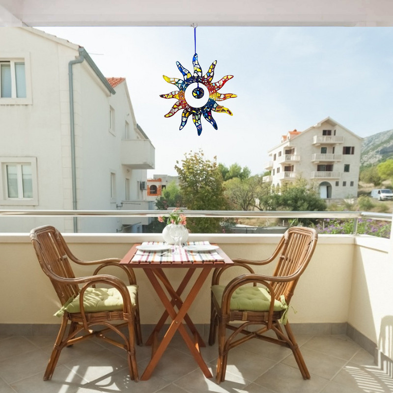 1kom Prozor Šareni Viseći Obiteljski Prozor Duga Suncatchers Pribor Dekoracija Privjesak Vrtna Dekoracija Kući na otvorenom