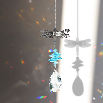 Kristallidest päikesepüüdjad prismad rippuvad vikerkaare jälitaja Love Star Moon jaoks aknakardinad ripatsid Koduaed autolampide kaunistused kingitused