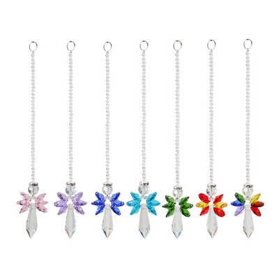Crystal Sun Light Catcher Prismad Rippuvad Rainbow Chaser Valgustustarvikud Aknakardinate Ripats Koduaia Autolamp