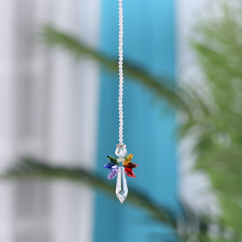 Kristalne prizme za hvatanje sunčeve svjetlosti Viseći lovac duginih boja Dodaci za rasvjetu za prozorske zavjese Privjesak Kućni vrt Auto svjetiljka