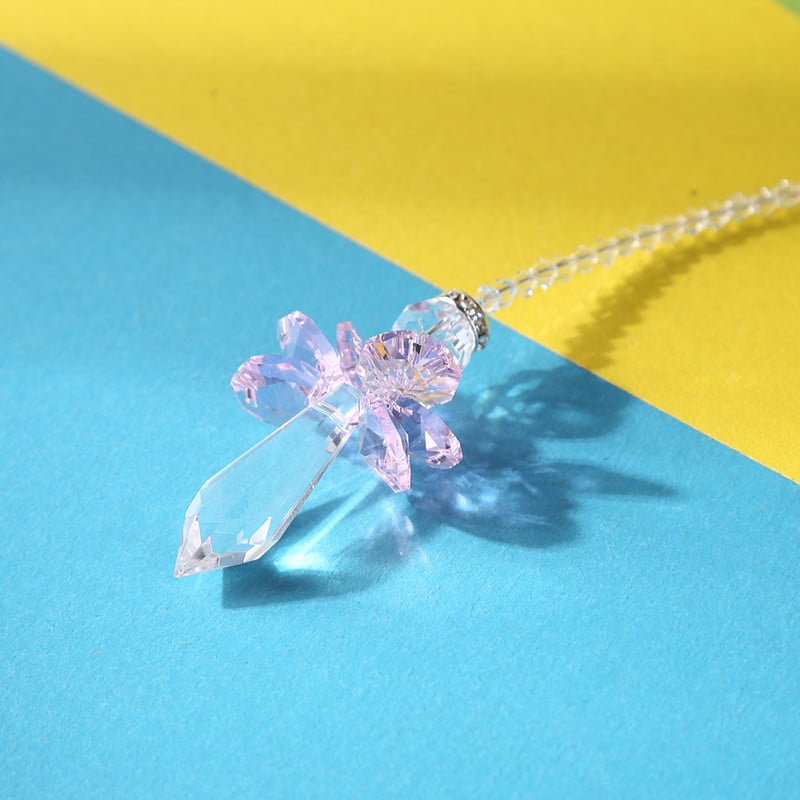 Kristalne prizme za hvatanje sunčeve svjetlosti Viseći lovac duginih boja Dodaci za rasvjetu za prozorske zavjese Privjesak Kućni vrt Auto svjetiljka