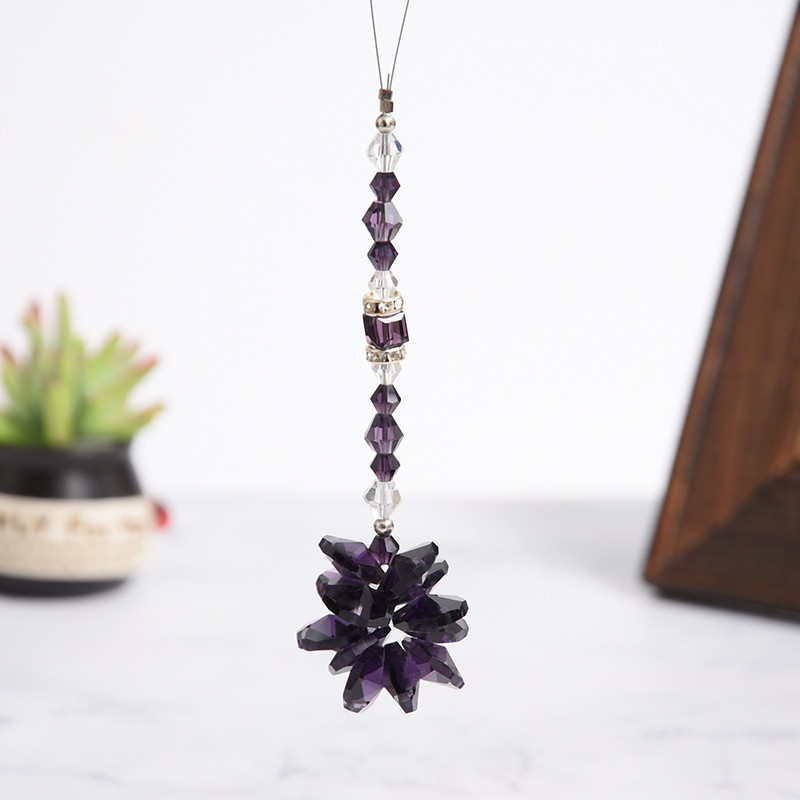 Privjesak od kristalnih osmokutnih perli Hvatač sunca Luster Dodaci za rasvjetu DIY Vrt Hvatač sunca Kućna dekoracija za vjenčanje Automobilski šarm