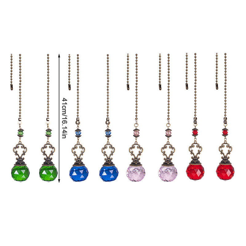 Μπαλάκι κρεμαστό κορδόνι Κρεμαστό Διακοσμητικό Παράθυρο Sun Catcher Διακόσμηση Μπαλκονιού DIY Art Indoor Outdoor Atmospheres Green