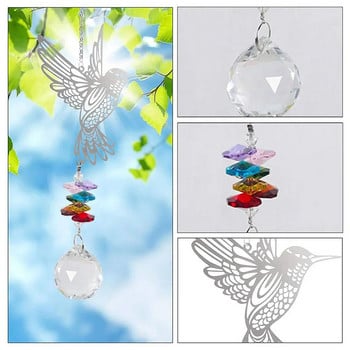 Κρυστάλλινα στολίδια Κήπος Φεγγάρι Sun Catcher Rainbow Maker Κρεμαστό χριστουγεννιάτικο δέντρο αυτοκίνητο Κήπος Σαλόνι Σπίτι Κρυστάλλινο Διακόσμηση