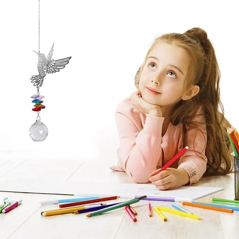 Piekārti kristāla rotājumi Dārza Mēness Saules ķērējs Varavīksnes veidotājs Piekārtas Ziemassvētku eglītes Automašīna Dārzs Dzīvojamā istaba Mājas kristāla dekors