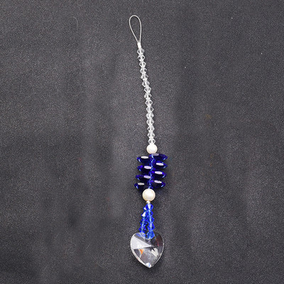 Crystal Suncatcher Srce Kristalni privjesak s akrilnim ABS bisernim perlama Rainbow Prizma Light Catcher Viseći vrtni ukras za dom