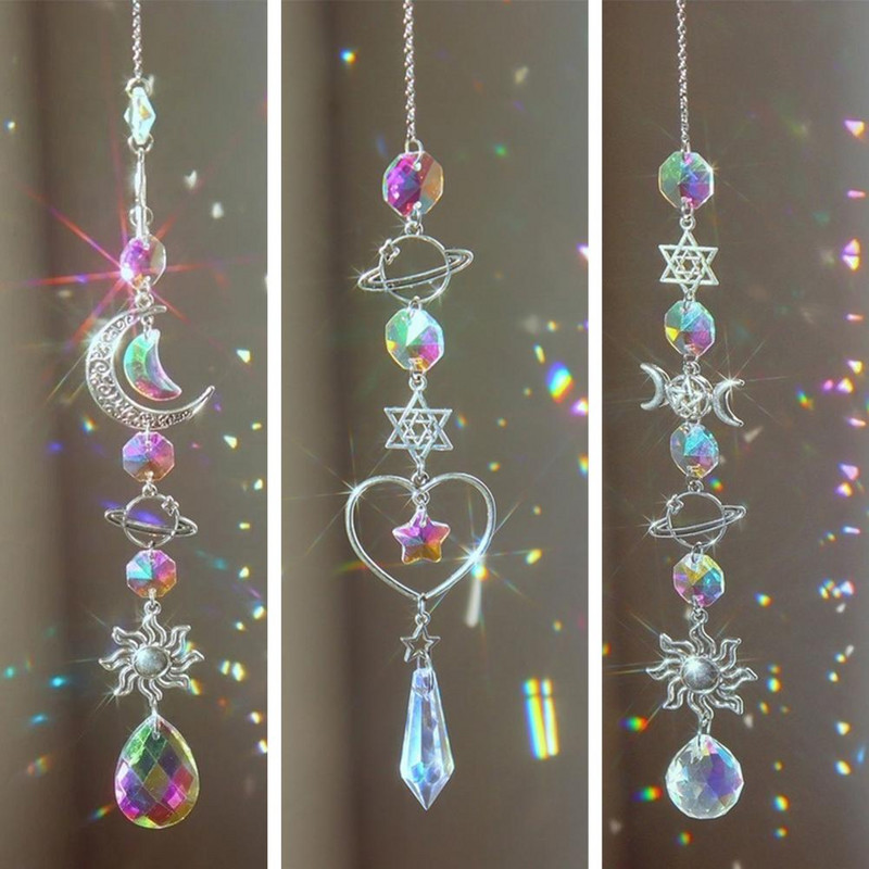 Suncatcher Sjajni ukrasni Suncatcher privjesak od legure dijamantne prizme privjesak Vrtni viseći Rainbow Maker za dnevnu sobu/dvorište