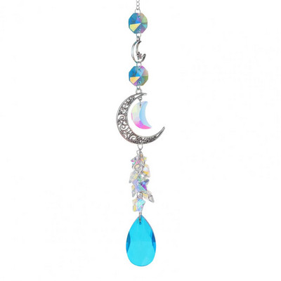 Sun Catcher Ukrasni Moon Rainbow Maker Romantic Prism Crystal Viseći privjesak Dekoracija Vrtni dekor za dom