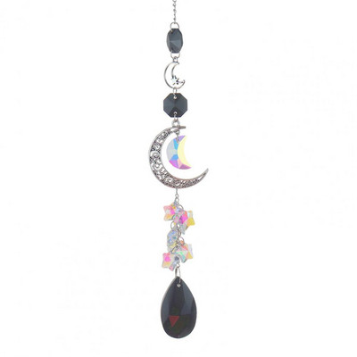 Sun Catcher Ukrasni Moon Rainbow Maker Romantic Prism Crystal Viseći privjesak Dekoracija Vrtni dekor za dom