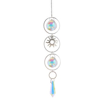 Crystal Wind Chimes Prism Πολύχρωμες Χάντρες Κυνηγοί Κρεμαστά κοσμήματα στολίδι για κουρτίνα παραθύρου Κήπος αυτοκινήτου Διακόσμηση σπιτιού