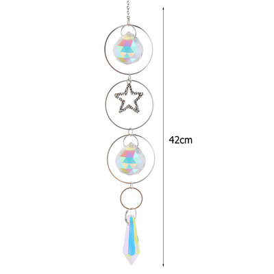 Kristalna zvona za vjetar Prizma Šarene perle Lovci Viseći ukrasi za nakit za prozorske zavjese Uređenje doma za vrt automobila