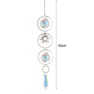 Kristalna zvona za vjetar Prizma Šarene perle Lovci Viseći ukrasi za nakit za prozorske zavjese Uređenje doma za vrt automobila